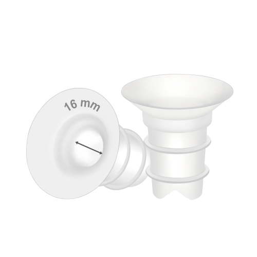 Maymom Flange Inserts 16 mm Compatible with Spectra, Medela 24 mm Shields, Momcozy S9 Pro/S12 Pro, Willow Wearable Cup. Compatible with Medela Freestyle, Harmony, to Reduce 24 mm Down to 16 mm; 2pc