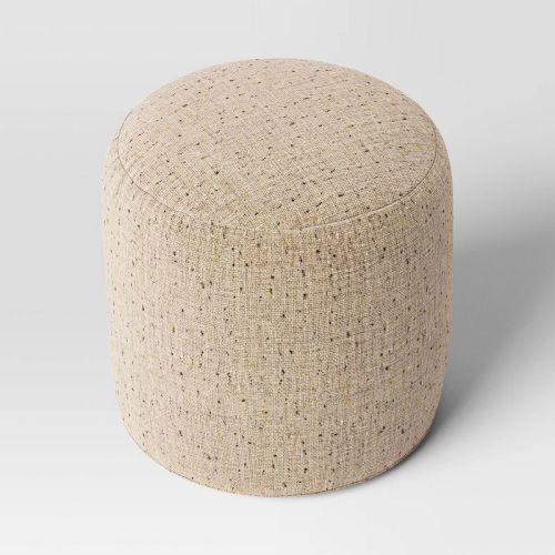 Speckled Pouf Ottoman Speckled Beige- Room Essentials™