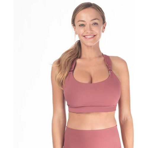 Sweat and Milk Chloé 3 Running Nursing Sports Bra, 6 Row Adjustable Closure, Breastfeeding, Nursing Maternity Bra