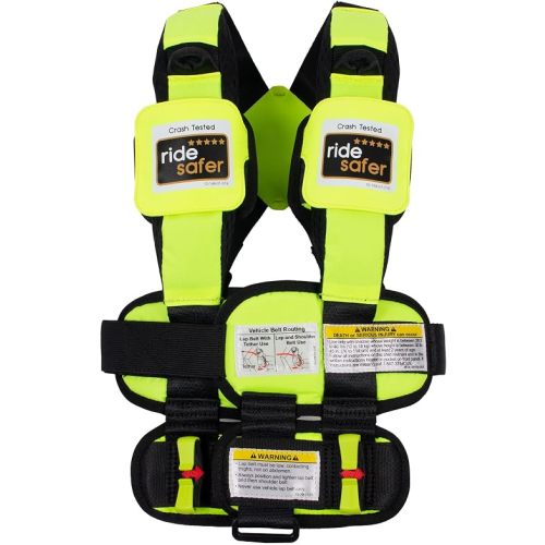 RideSafer Gen 5 - Extra Small (XS) Yellow, Lightweight, Compact, Portable Car Seat, 2+ Years; 26.5–40 lb - Perfect for Travel and Everyday Child Safety