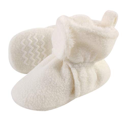 Hudson Baby Unisex Baby Cozy Fleece and Faux Sherpa Booties