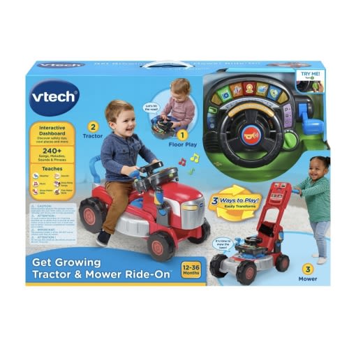 VTech Get Growing Tractor & Mower Ride-On