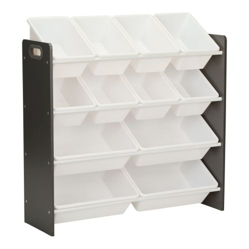 For Living Stain & Rust Resistant Sturdy 12-Bin Organizer, Grey