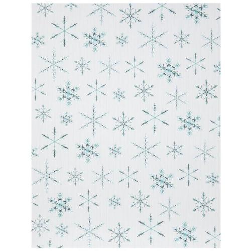 Blue Snowflakes Scrapbook Paper - 8 1/2" x 11"