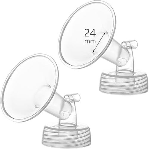24mm Flange Compatible with Spectra S1 S2 9 Plus Synergy Gold Breastpump Replacement to Spectra Pump Parts and Flange; Not Original; Replaces Shield