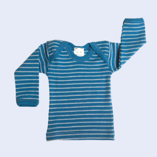 HOCOSA Baby Shirt, Long Sleeves, Organic Wool – Danish Woolen Delight
