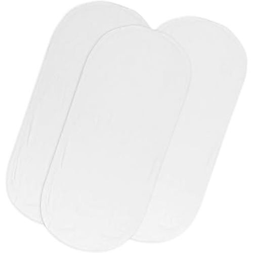 HonestBaby Organic Cotton Changing Pad Liners (Set of 3), Bright White, One Size