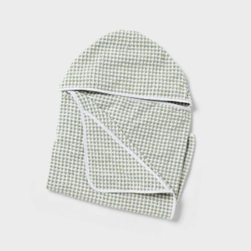 Kids' Oversized Hooded Bath Towel Green - Pillowfort™