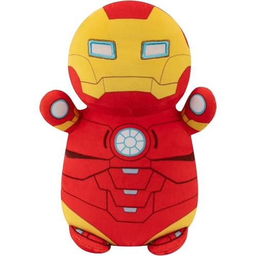 Squishmallows Original Marvel Spidey and His Amazing Friends 10-Inch Iron Man HugMees - Medium-Sized Ultrasoft Official Jazwares Plush