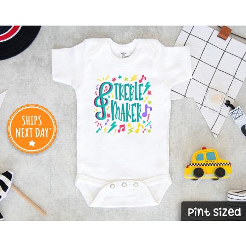 Treble Maker Baby Onesie® - Funny Music Bodysuit - Pun Baby Onesie®