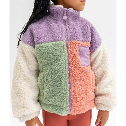 Color Block Fleece Jacket, Pastels - Everyway | Maisonette