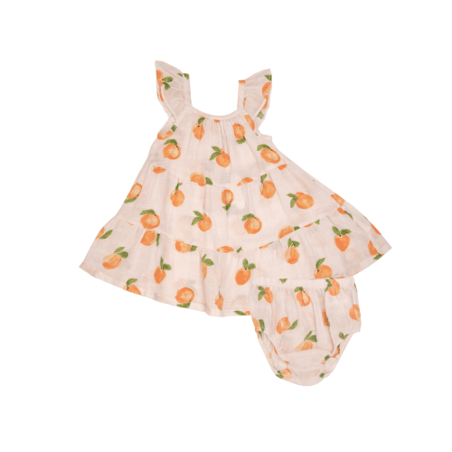 Twirly Sundress & Bloomer, Peaches
