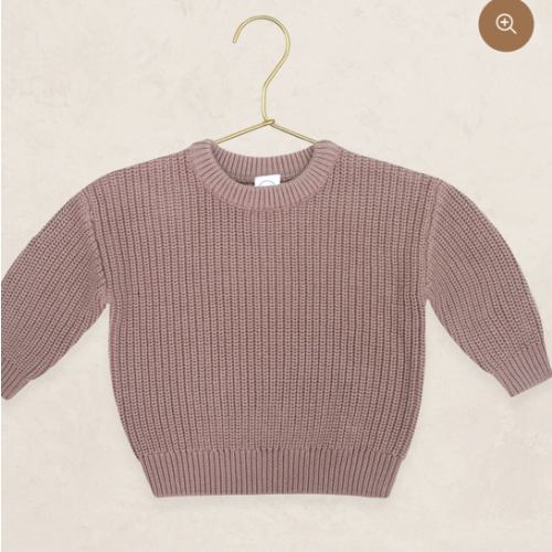 Knit Chunky Sweater - Mauve