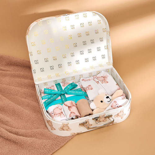 Teddy Bears Yellow Luxe Harold Baby Gift Set | Posh Peanut®