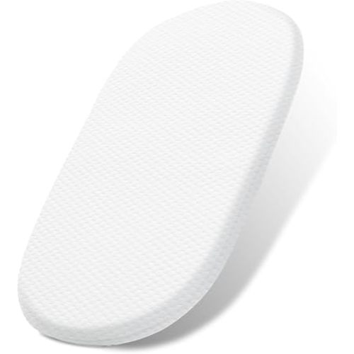 Lisara Baby Bassinet Mattress, 29 x 18 Inch, Gel Memory Foam, Rectangle