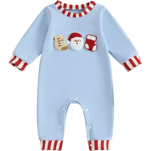 Newborn Baby Boy Knit Romper Truck Jumpsuit Striped Waffle Warm Clothes One Piece Fall Winter Outfits