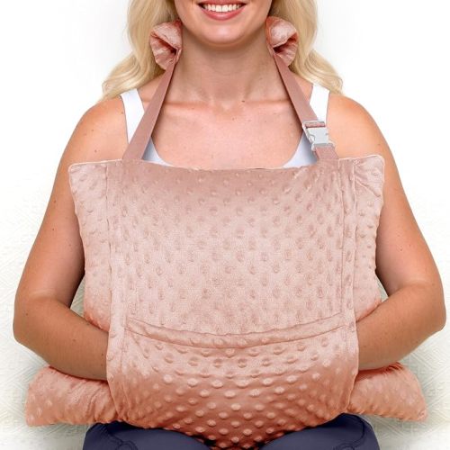Zomaple Hysterectomy Pillow with Neck Strap for Abdominal Surgery Support