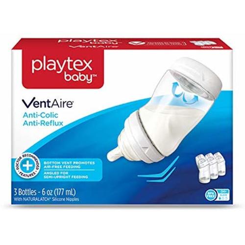 Playtex Baby Ventaire Anti Colic Baby Bottle, BPA Free, 9 Ounce - 5 Pack