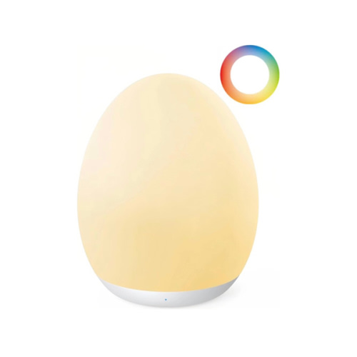 JolyWell Night Light for Kids, Baby Night Light with 7 Colors Changing Mode & Stepless Dimming, Nursery Night Light BPA Free,Rechargeable Egg Night Light for Breastfeeding 1h Timer & Touch Control