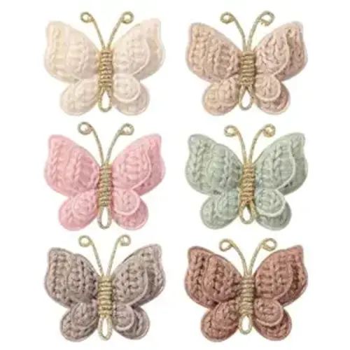 Baby Girl Butterfly Hair Clips, 6-Pcs Non-Slip Barrettes for Infants and Toddlers, Perfect for Fine Hair, Daily Wear, and Special Occasions