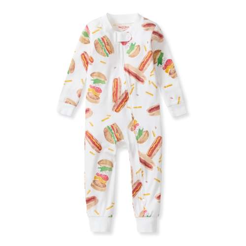 Hot Dogs & Hamburgers Honeysoft™ Lyocell Footless Baby Sleeper – Burt's Bees Baby