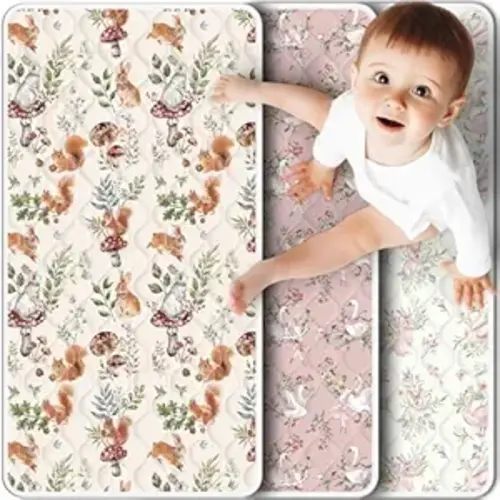 Portable Diaper Changing Pad Viscose from Bamboo 3 Pack, Foldable Waterproof Baby Changing Mat, Absorbent Machine Washable Diaper Bag Travel Essential, Newborn Baby Changer, 27.5x14