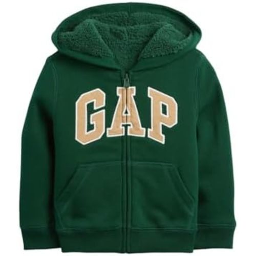 GAP Baby Boys' Cozy Logo Full Zip