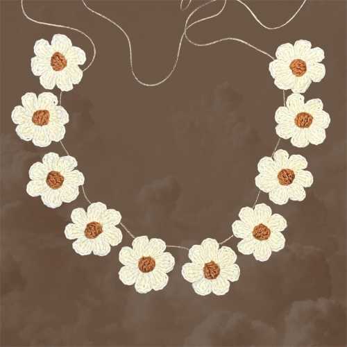 Daisy Garland, Boho Room Decoration
