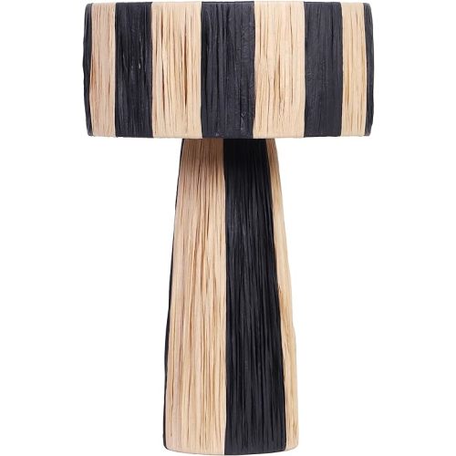 Tov Furniture Shelby Raffia Two-Tone Table Lamp
