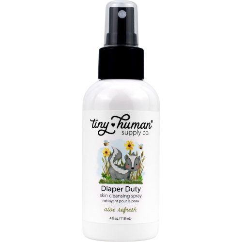 Diaper Duty Diaper Area Wash 4oz (1 Pack), Orange Blossom & Aloe, Gentle Cleansing Spray for Cloth Diapers, Calming & Soothing