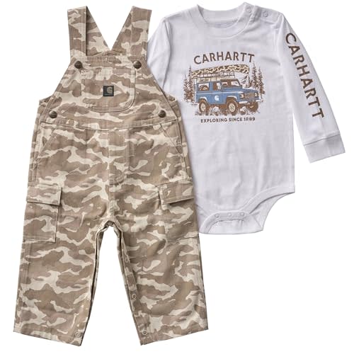 Carhartt Baby Boys' Bodysuit & Overall Set