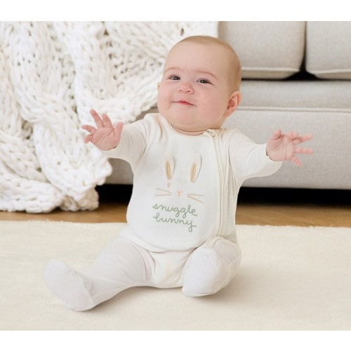 Snuggle Bunny Organic Cotton Baby Pajama Set