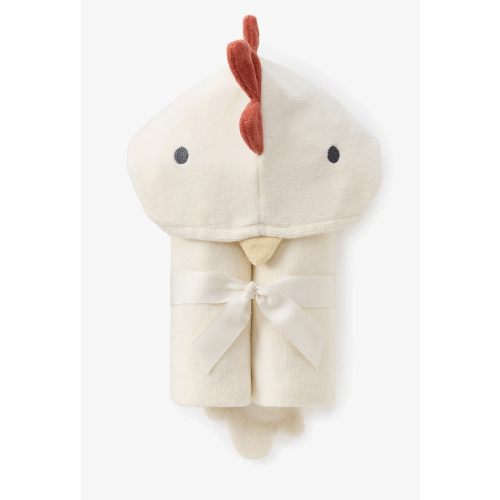 Rooster Hooded Baby Bath Wrap – Elegant Baby