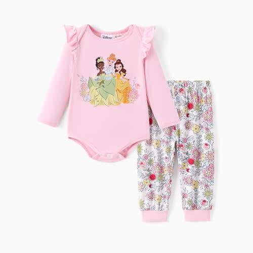 Disney Winnie the Pooh Yoda Minnie Mouse Creeper Bodysuits Baby Girl/Boy Organic Cotton Long Sleeve Fall Outfits 0-18 Months