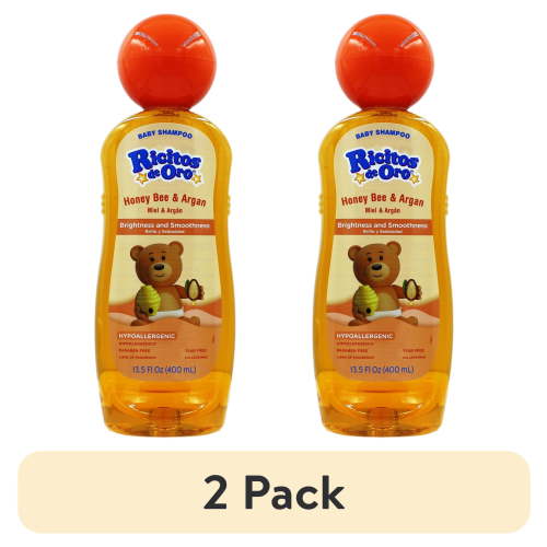 (2 pack) Ricitos de Oro Hypoallergenic Honey Baby Shampoo 400ml - Ricitos de Oro Miel Champu de Bebe (Pack of