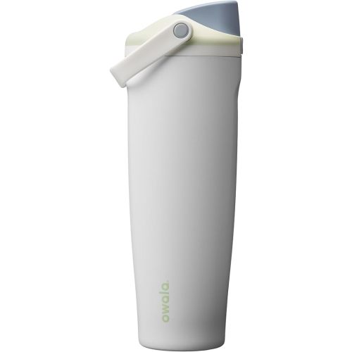 Owala FreeSip Sway Insulated Stainless Steel Water Bottle with Two-Way Spout, Built-In Straw and Bucket Handle, Made for Travel, School, and Sports, 40oz, BPA Free, Leak Proof, Iced Breeze