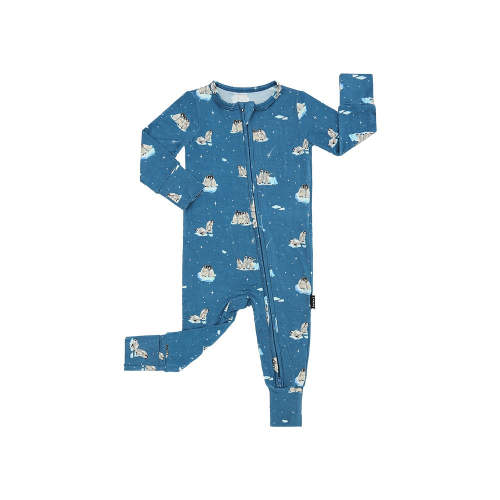 Footless Zipper Sleeper - Penguins (Night Sky) – Belan.J