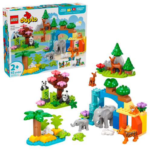 3in1 Wild Animal Families 10446 | DUPLO® | Buy online at the Official LEGO® Shop US