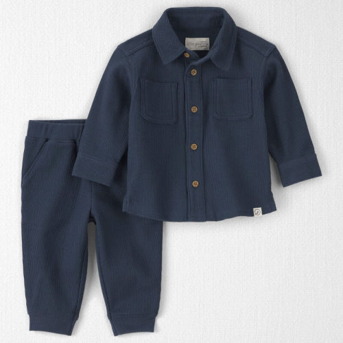 Baby Boy 2-Piece Organic Cotton Waffle Knit Top & Pant Set | Carter’s Oshkosh Canada