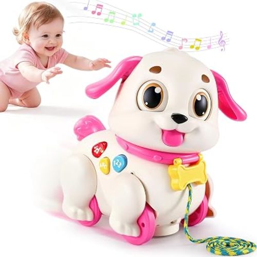 Yunaking Musical Puppy Toy for 1 Year Old Girl Gifts, Baby Toys 6-18 Months