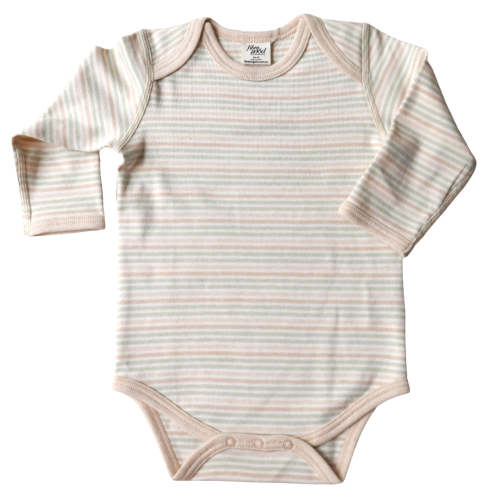 Organic Cotton Multi-Striped Long Sleeve Bodysuit