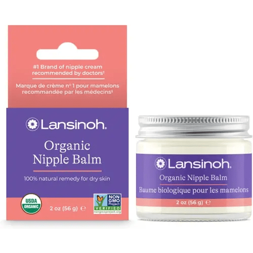 Lansinoh Organic Nipple Balm for Breastfeeding, USDA Certified Organic, Breastfeeding Essentials, 56 Grams
