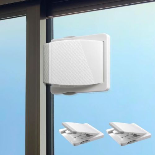 2 Pack Sliding Door Lock, Child Pets Safety Lock for Sliding Glass Doors, Sliding Windows, Sliding Closet