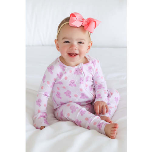 Bamboo Waffle Convertible Zip Romper | Sea Snuggles