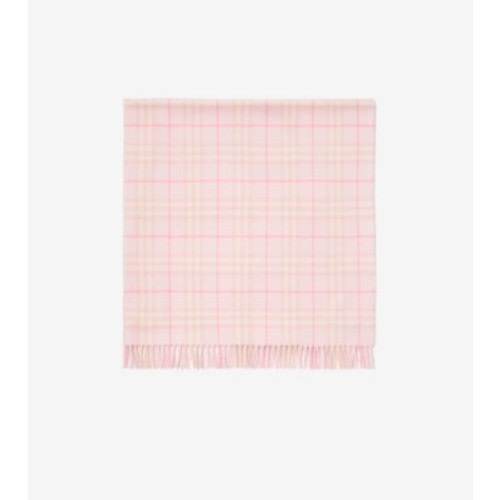 Check Wool Baby Blanket in Ice pink - Children | Burberry® Official