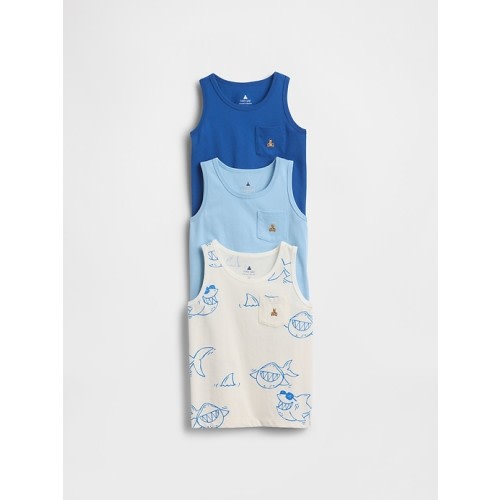 Baby & Toddler Mix & Match Pocket Tank Top (3-Pack)