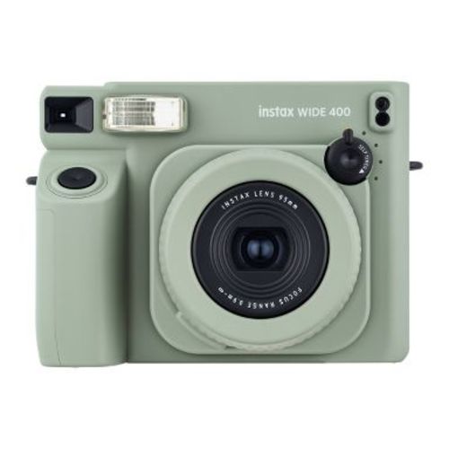 Fujifilm Instax Wide 400 Green Instant Camera: Automatic Film Advance & Focus, Red-Eye Reduction