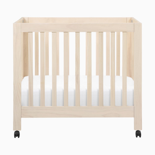 babyletto Origami Mini Crib - Washed Natural