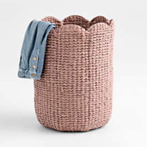 Bloom Wicker Lilac Purple Kids Hamper