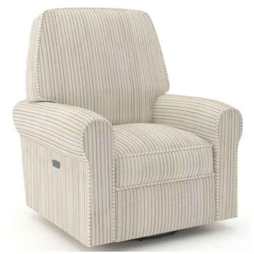 Eastern Shore Savannah Power Swivel Nursery Glider Recliner in Natural